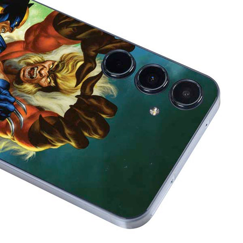 Marvel X-Men Wolverine Vs Sabretooth Galaxy A55 5G Skin